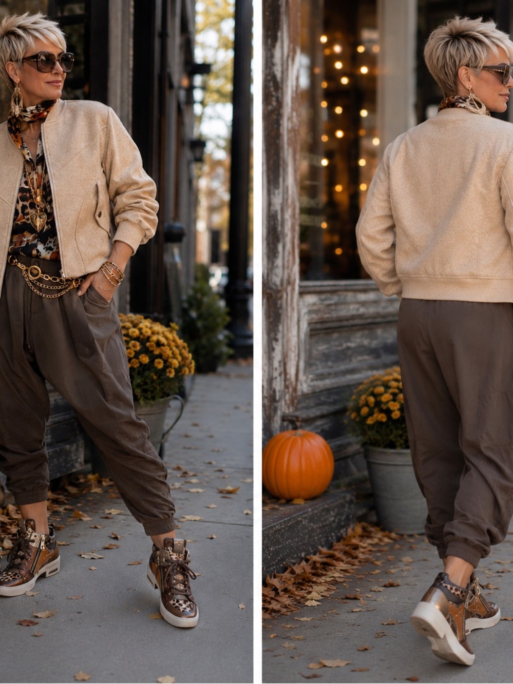 Oatmeal Bomber Jacket - Picture 3 of 3